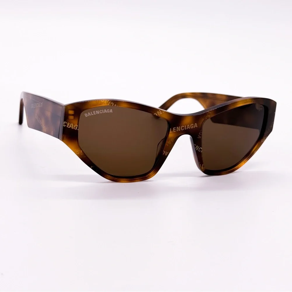 NEW BALENCIAGA BB0097S 003 BROWN WOMEN SUNGLASSES - Picture 4 of 11